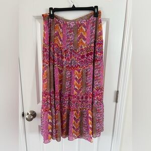 Colorful Bohemian Maxi Skirt